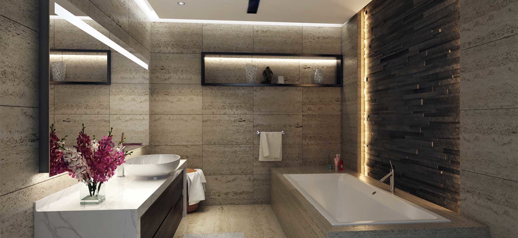 Elite Business Bay — Living Room